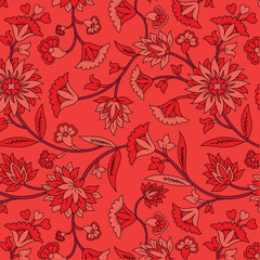 traditional Indian paisley pattern on background