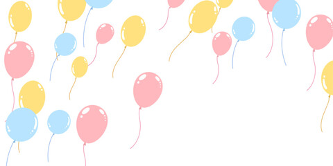 balloons pastel colors for party birthday