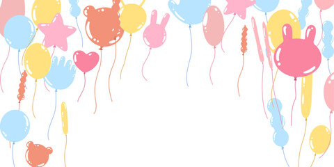 pastel balloons for party birthday