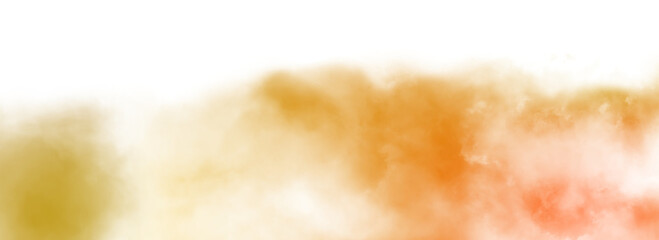 Colorful smoke steam isolated transparent background. Fog and mist effect for text or space
