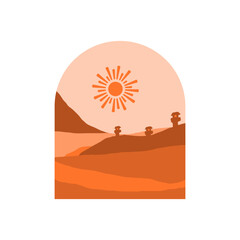 Boho Landscape Ornament