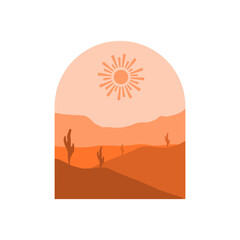 Boho Landscape Ornament