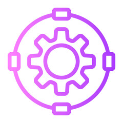 gear gradient icon