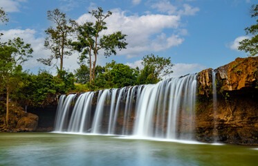 Dakmai waterfall is a beautiful and unspoiled in Binh Phuoc province, Vietnam.
