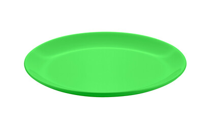ceramic green plate isolated on  transparent png