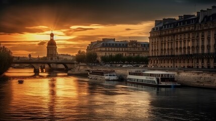 Fototapeta premium Palace of Versailles. Breathtaking travel destination place. Generative AI