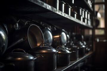 Cookware on range. Generative AI