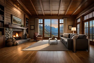Obraz na płótnie Canvas interior of an house generative by Ai technology