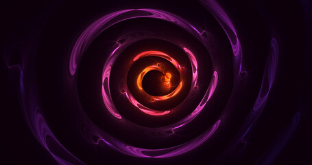 3D rendering abstract round light background