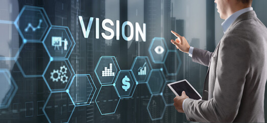 Vision Direction Future Business Inspiration Motivation Concept