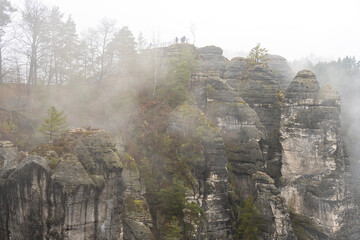 Felslandschaft im Basteigebiet der Sächsischen Schweiz 1