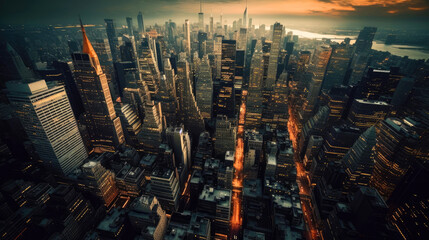 New York. Breathtaking travel destination place. Generative AI