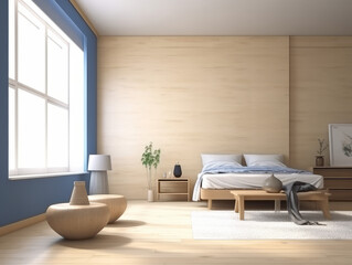 Fototapeta na wymiar Minimalist Room Decorated With Modern Decor, Minimalist Style, Modern Decor Using Generative AI