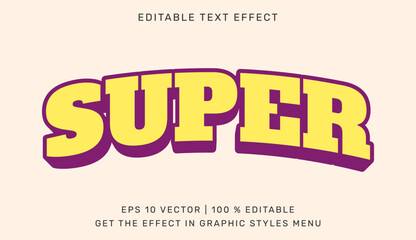 Super editable text effect template. Suitable for brand or business logo