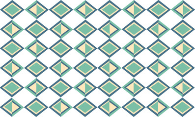 Green diamond pattern  from triangle seamless style replete image design for fabric printing