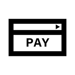 Card pay icon. Card payment method. Vector.