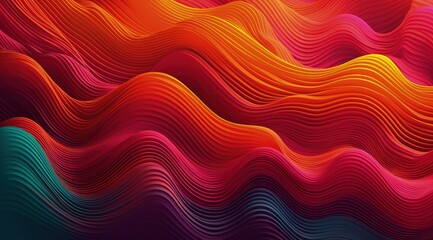 Gradient Orange Red Pink background design with organic wave shapes, using soft and subtle gradients for a calm and relaxing feel