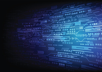 Obraz premium Vector illustration of echnology network background