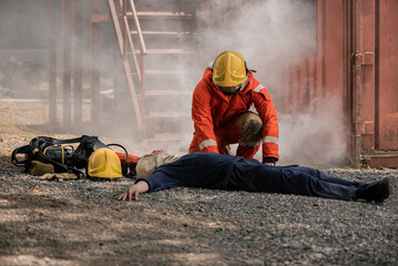 The firefighters remained vigilant even after the victims were out of harm's way ensuring that they...