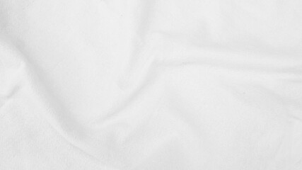 Fabric backdrop White linen canvas crumpled natural cotton fabric Natural handmade linen top view background Organic Eco textiles White Fabric linen texture