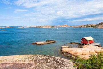 Fototapeta na wymiar Seascape view at the archipelago on the Swedish west coast