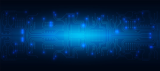 technology background with hi-tech digital data