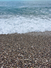 Fototapeta na wymiar beautiful waves on the beach