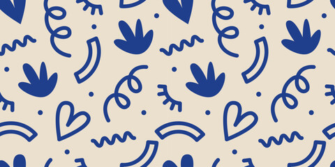 Pattern with squiggles