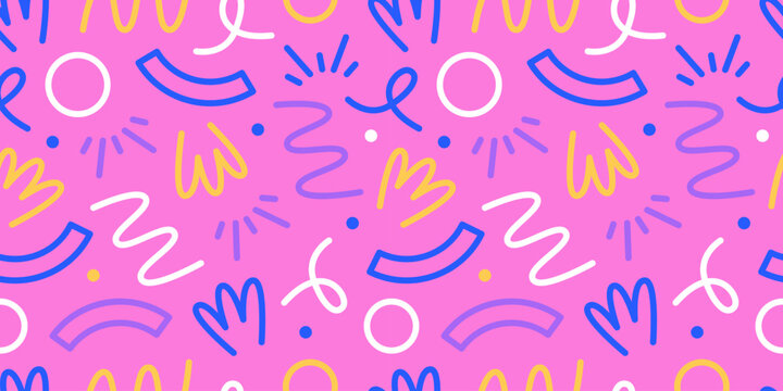 Pattern with squiggles