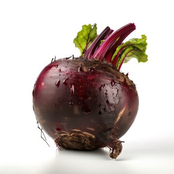 Beet Beetroot Isolated on White. Generative AI