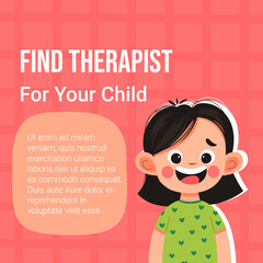 Find therapist for your child, medical care banner