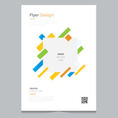 Cover design for annual report and business catalog, magazine, flyer or booklet. Brochure template layout. A4 cover vector EPS-10