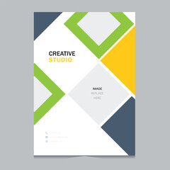 Fototapeta premium Cover design for annual report and business catalog, magazine, flyer or booklet. Brochure template layout. A4 cover vector EPS-10