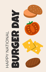 National Burger Day poster