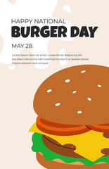 National Burger Day poster