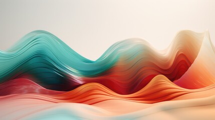 abstract colorful wave background generative ai