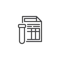 Test result line icon