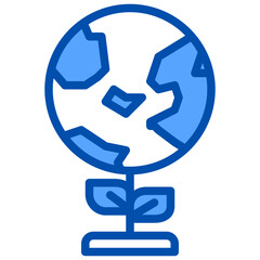 Earth_1 blue outline icon