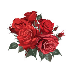 Romantic bouquet symbolizes love and elegance