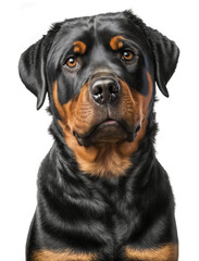 Obraz premium ROTTWELER Dog isolated on white background, Generated by AI