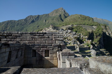 Fototapeta na wymiar Machu Picchu in Peruvian Andes