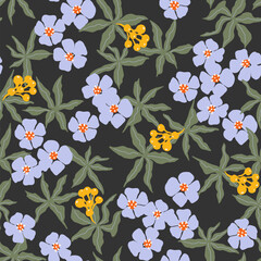 Colorful flower seamless pattern