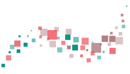 Bright squares on a white background. Festive background, disco. Design element, festive unusual background. Vector illustration, eps 10