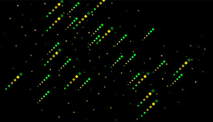 Bright squares on a black background. Festive background, disco. Design element, festive unusual background. Vector illustration, eps 10