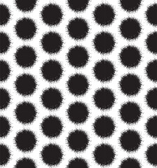 Black and white seamless pattern with dots