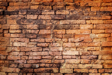 old brick wall can be used as background