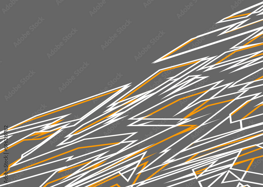Poster abstract background with sketch geometric line pattern and with some copy space area