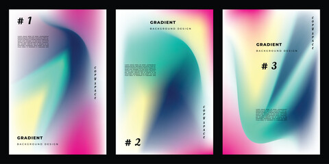 Colorful gradient mesh background template copy space. Suitable for poster, banner, pamphlet, presentation, card, or brochure design.