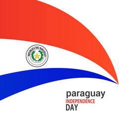 Fototapeta premium Independence day Paraguay. Vector background. National day.