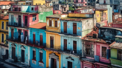 Havana. Cuba. Breathtaking travel destination place. Generative AI